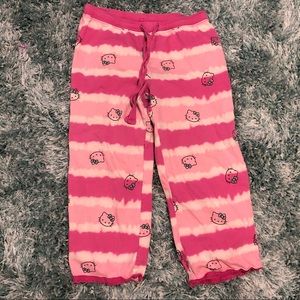 Pink hello kitty pajama pants